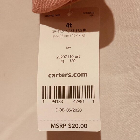 Carter’s Girl Footed Fleece Sleeper Pajamas Woodland Animals 4T - Picture 5 of 6